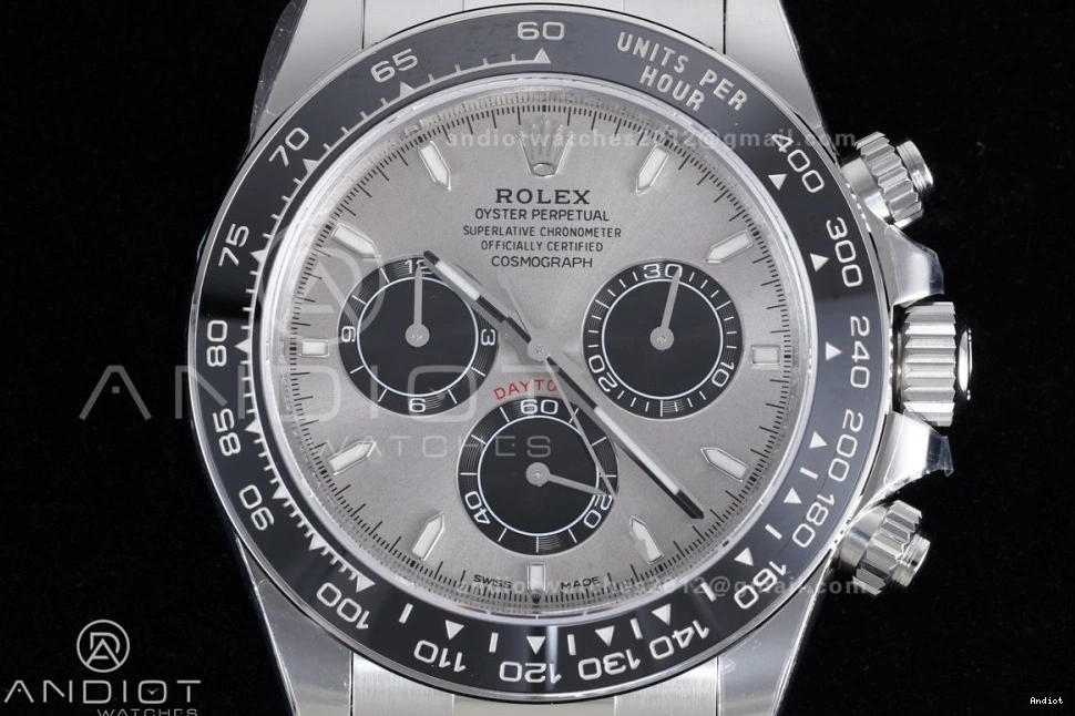 VSF Edition Daytona Black on V2 (Weighted) Strap VS4131 126519 Best Oysterflex Dial Gray 1:1 1118